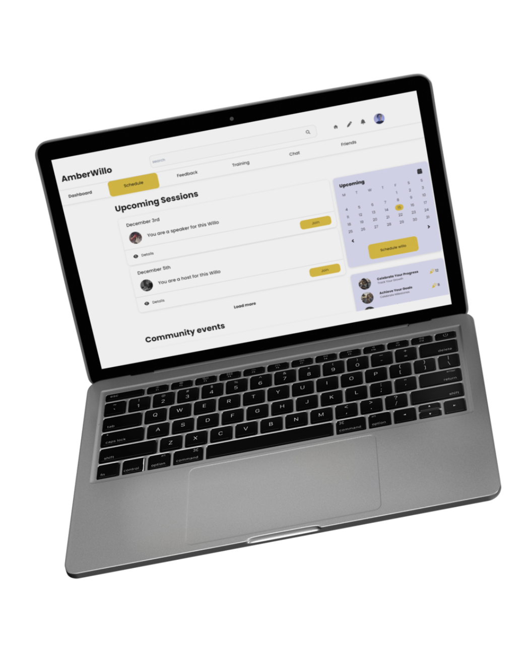 Amberwillo dashboard